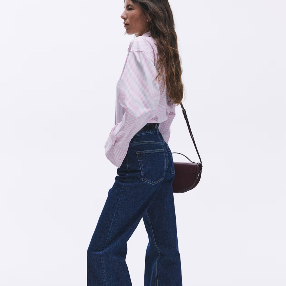 Zara Dark Blue Flare Jeans